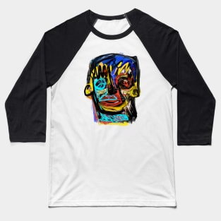 Crazy face Baseball T-Shirt